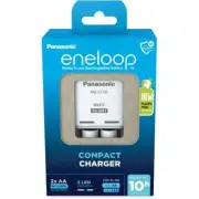 Panasonic Eneloop Compact Charger BQ-CC50 + Rechargeable AA Batteries 2000mAh