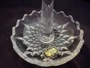 vintage but new ZAJECAR KRISTAL 24% Lead Crystal RING HOLDER Dish YUGOSLAVIA