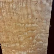 1”x6.6”x48”Quilt Figured MapleBillet KD Leaf Guitar Top Kiln Dried Bass 5/4