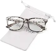 MEETSUN Blue Light Blocking Glasses, Anti Eye Strain Headache (Sleep Better),Computer Reading Glasses UV400 Transparent Lens