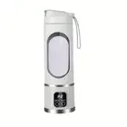 Portable Usb Rechargeable Mini Blender & Juicer - Digital Display, 12-Blade,Easy
