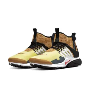 【NIKE 耐吉】休閒鞋 Air Presto MID Utility 男鞋 女鞋 黃 咖啡 襪套式 中筒 經典(DC8751-700)