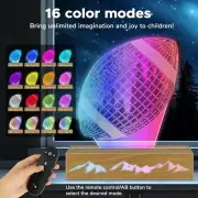 Football Night Light Optical Illusion Lamp w/ Remote Control 16 Colors Changing
