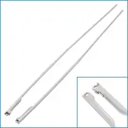 2pcs Silver 13cm Metal Eyeglass 2.8mm Temples Frame Glasses Spring 0.8mm Hinge