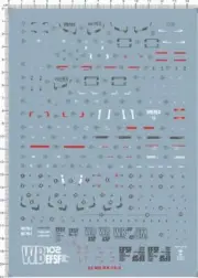 Super Detail Up 1/100 MG RX-78-2 GDM Vol.2 Model Kit Water Slide Decal