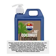 Le Tan SPF50+ Coconut Sunscreen 1 Litre