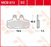 TRW Lucas Brake pad MCB673