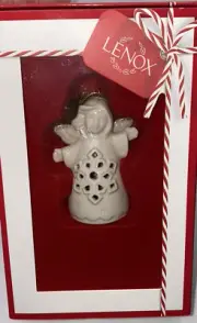 LENOX CHRISTMAS ORNAMENT Angel Wishes Snowflake Bell Ornament 2.75 In