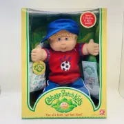 Cabbage Patch Kids Blonde Boy in Soccer Shirt Sealed NEW 2004