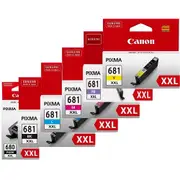 Genuine 6 Pack Canon PGI680XXL/CLI681XXL Ink Cartridges Set