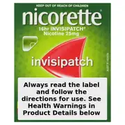 Nicorette Quit Smoking 16 Hour Nicotine Invisipatch Step 1 25mg 28 Patches