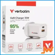 Verbatim GAN 2-Port 35W USB-A/USB-C Charger