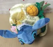 Disney Store Stitch Play Pals Plush Hawaiian Pineapple House Purse new w/tag