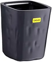 WeiLaiKeQi Open Top Wastebasket Storage Bin Without Lid for Laundry Room Office Bedroom, Black, as described
