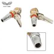 Air Tyre Chuck Ball Tire with Valve Stem Lock On Clip Inflator Steel Fitting 2pc
