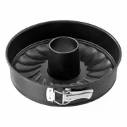 Zenker Black Metallic Springform Pan w. Flat and Tubular Bottom Baking Pan Bl...