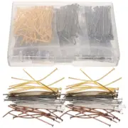 600 Pcs Pin Beading Decoration Accessory Flat Head Pins Beads Diy
