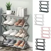 Shoe Rack X-Shaped Dustproof Storage Shelf Shoecase For Dormitory Student AU New