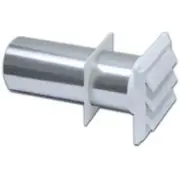Lambro 267WS Louvered Hood With Standard Tailpiece, White, 4" x 12"