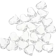 Healeved Glass Nail Art Color Card Set 20pcs Nail Display Board Manicure Sample