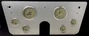 1967 1968 1969 1970 1971 1972 Chevy Truck 6 Gauge Dash Panel Cluster 3 3/8 Beige