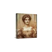 22 in. Portrait of Hilda Virtue Tebbs Art Print - Edward Robert Hughes