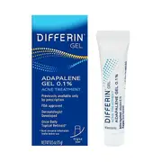 Differin 0.1% Adapalene Acne Treatment Gel, 0.5 Oz (15g)