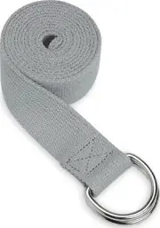 Gaiam Yoga Strap Premium Athletic Stretch Band With Adjustable Metal D-Ring Loop