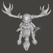 Viking Santa Christmas custom head for Mythic Legions & other action figures