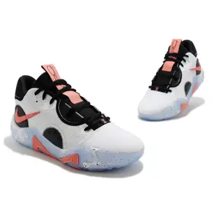 Nike 籃球鞋 PG 6 EP Fluoro 白 藍 橘紅 Paul George 男鞋 ACS DH8447-100