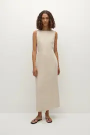 Taylor Midi Dress Natural