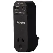 Jackson 1 Outlet Wall Adaptor with 2x USB