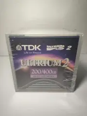 NEW Sealed Pack of 5 TDK Data CARTRIDGE Ultrium 2 200GB- 400GB D2405-LT02A-LBL