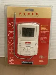 Pyrex Professional Digital Thermometer & Timer #17019 Vintage NEW 1999