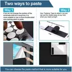 Room Curtains Self Adhesive Blackout Blinds Portable with Hook Loop Tape Strips