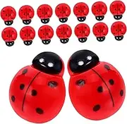 Ladybug Theme Push Pins 20pcs Creative Flat Push Pins for Memo Board Office School Home Decorative Notice Board