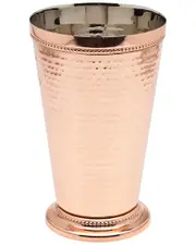 Godinger 6.25in Hammered Copper Bead Julep Cup