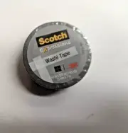 Scotch Expressions Washi Tape Solid Gray .59” x 10.9 Yd