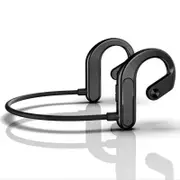 Bone Conduction Bluetooth 5.1 Compatible Non-In-Ear Wireless Waterproof And Sweatproof Headphones With Microphone For Running And Sports - Black