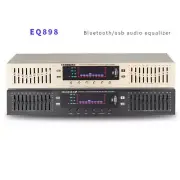 Dual 10 Segments HIFI HD Stereo Preamplifier Equalizer USB Bluetooth EQ-898BT