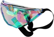 WESIEVYA Fashion Women's Waist Pack Transparent Sports Bag for Running Cycling Travel and Outdoor Activities Key and Phone Holder Pouch