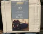 Full Size Flat Sheet Jubilee White New
