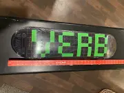 Verb Invader Green Skateboard Deck Size 7.75" Green