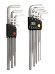 Wiha 66993 Inch and Metric Ball End Hex L-Key Sets, 2-Pack
