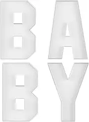 Charcuterie Board Letters - Charcuterie Board Alphabet - Cream Baby Letter Holder |, Customizable Cardboard Baby Letter Boxes, Baby Shower Ornamentation for Birthday Gatherings Featuring Treats, Cake