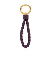 Leather key ring One size Black