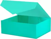 Collapsible Gift Box with Lid Magnetic for Bridesmaid Proposal Weddings Turquois