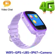 Waterproof Kids Smart watch 4G Purple Euro Version