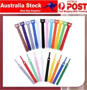 50/100x Reusable Hook and Loop Magic Cable Ties Cords Organiser Strap Tidy Grip
