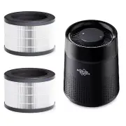 True HEPA Air Purifier for Home Remove Allergies Smoke Pet Odor Dust+ 2 Filter